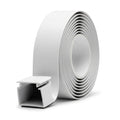25mm Mini Trunking Profile with Tape White - 10 x 3m Lengths