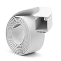 25mm Deep White Mini Trunking Profile - 6 x 2.44m Lengths