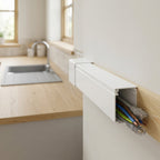 25mm Deep White Mini Trunking Profile - 6 x 2.44m Lengths