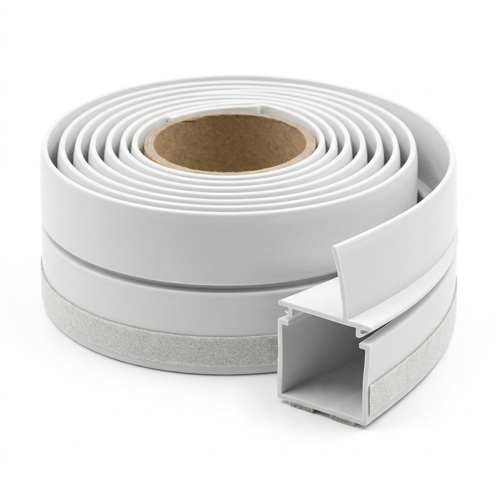 38mm White Mini Trunking - 10 x 3m Lengths