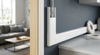 38mm Deep White Mini Trunking Profile - 6 x 2.44m Lengths