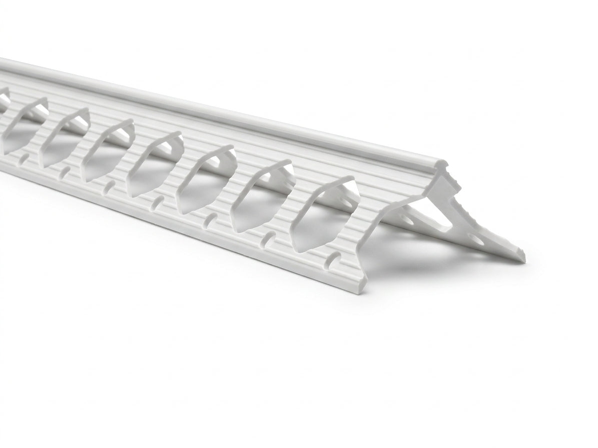 2mm Plastic Render Corner Bead White - 50 x 2.5m Lengths