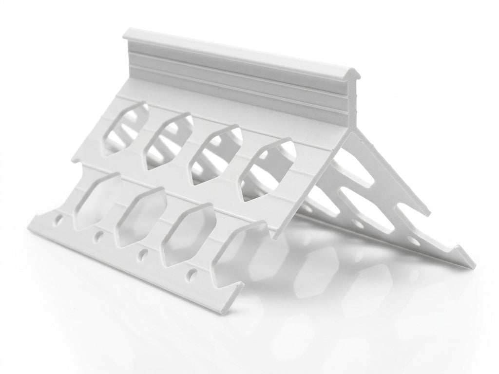 10mm Plastic Render Corner Bead White - 25 x 2.5m Lengths