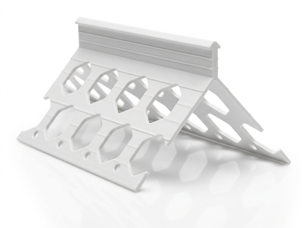 10mm Plastic Render Corner Bead White - 25 x 2.5m Lengths