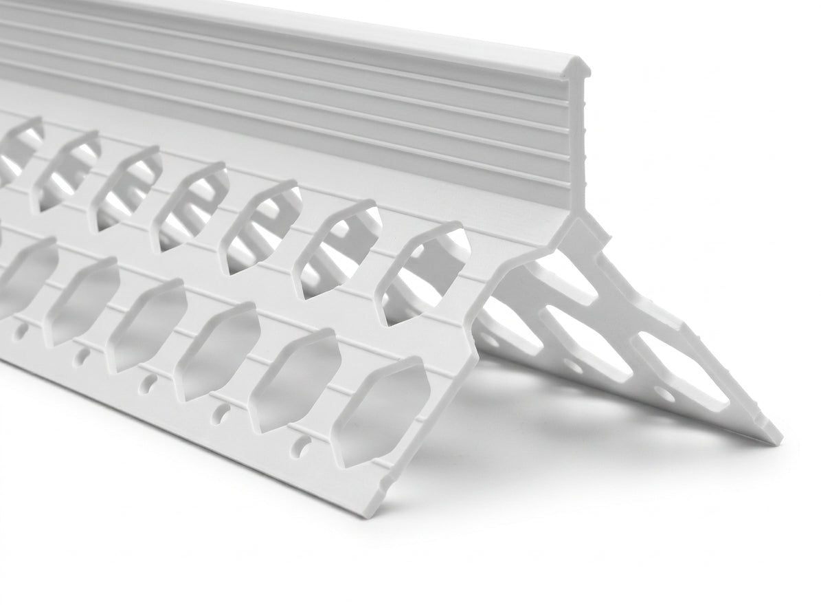 15mm Plastic Render Corner Bead White - 25 x 2.5m Lengths