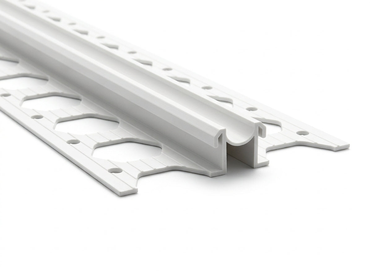 10mm Plastic Render Movement Joint White - 25 x 2.5m Lengths