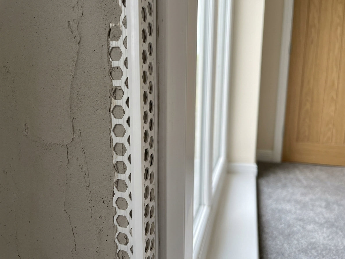6mm Plastic Render Stop Bead - White - 25 x 2.5m Lengths
