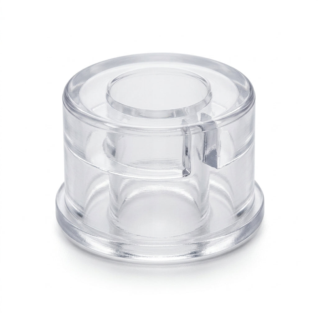 Clear Medium Round Flat 10 x 10 - Pack of 10