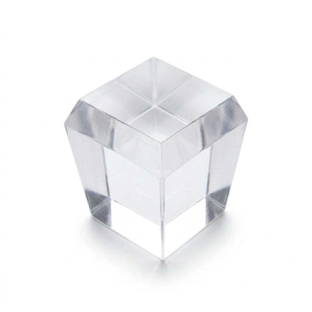Clear Medium Square Flat 10 x 10mm - Pack of 10