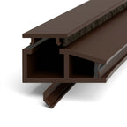 Rigid PVC Channel Nut Brown - 10 x 1.22m Lengths