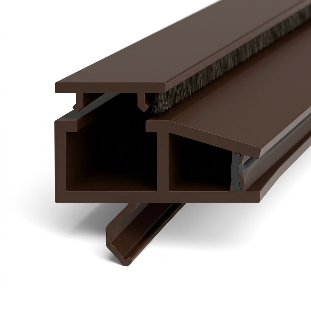 Rigid PVC Channel Nut Brown - 10 x 1.22m Lengths