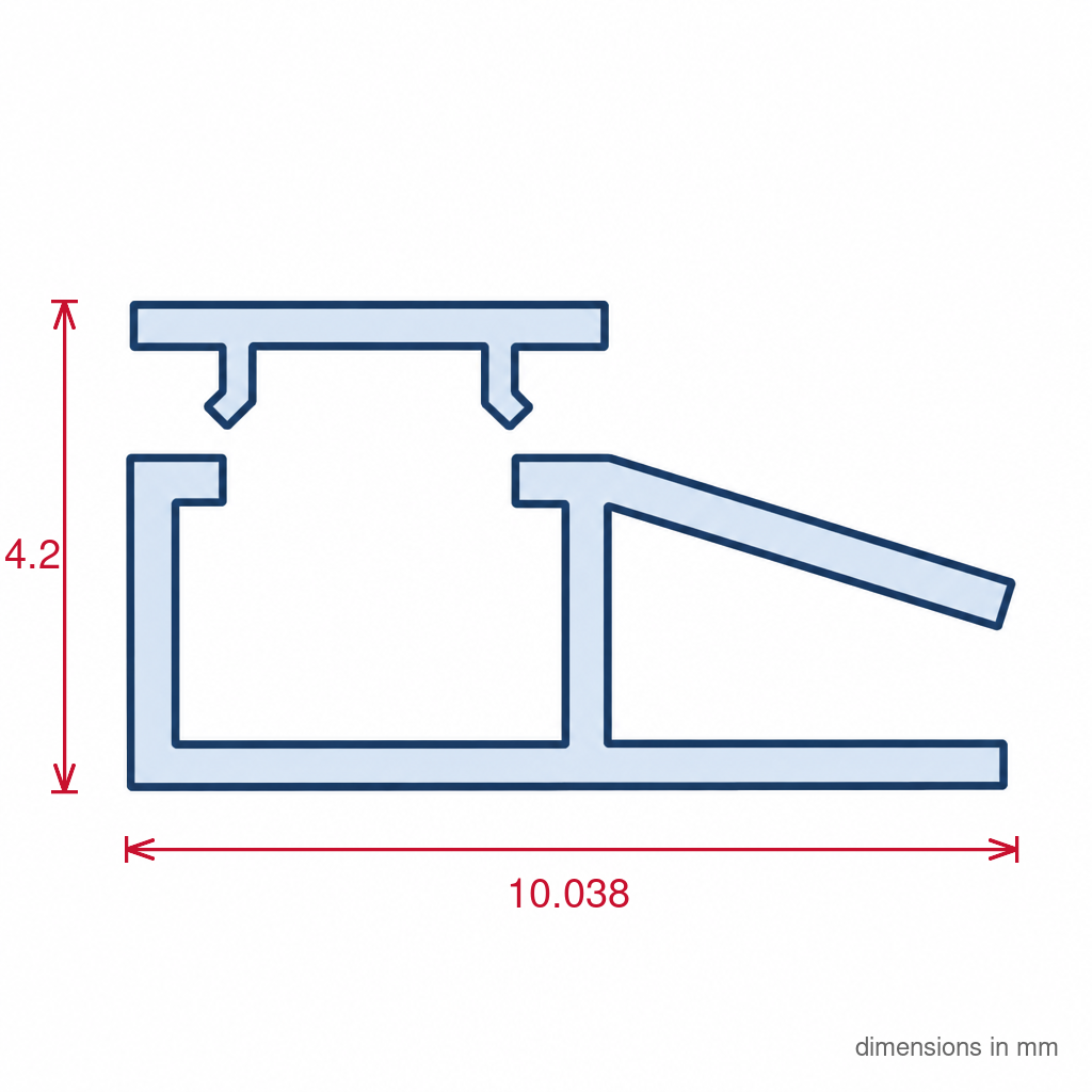 Rigid PVC Channel Nut Brown - 10 x 1.22m Lengths