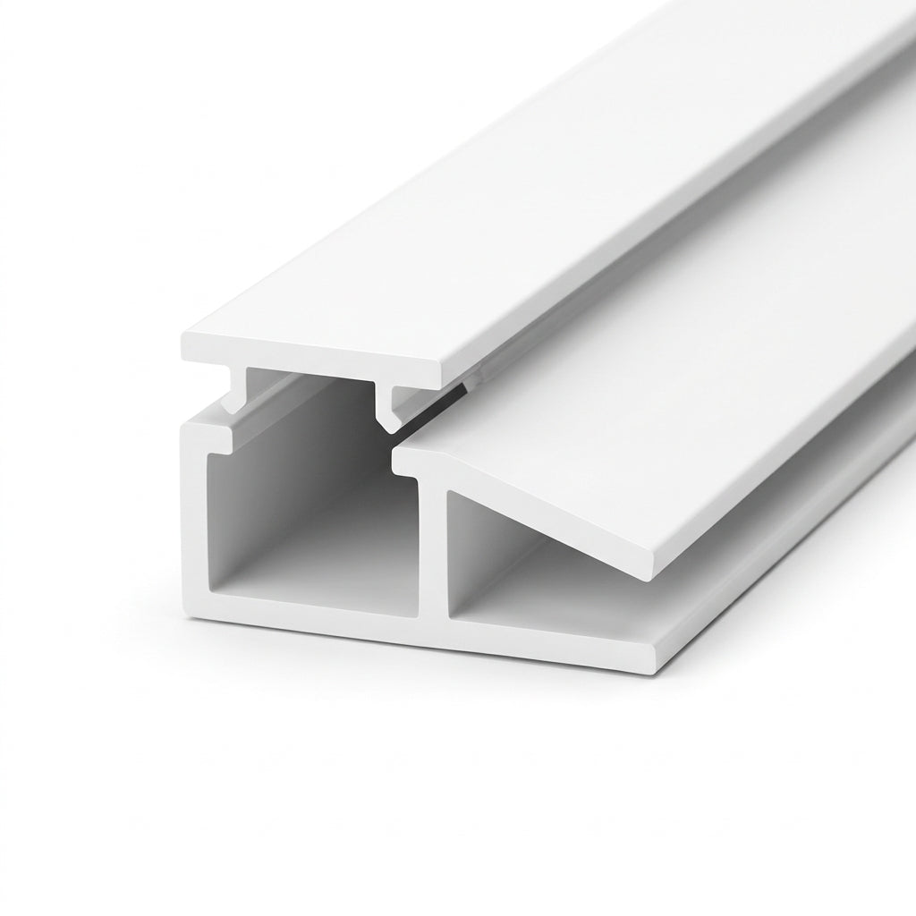 Rigid PVC Channel White - 10 x 1.22m Lengths
