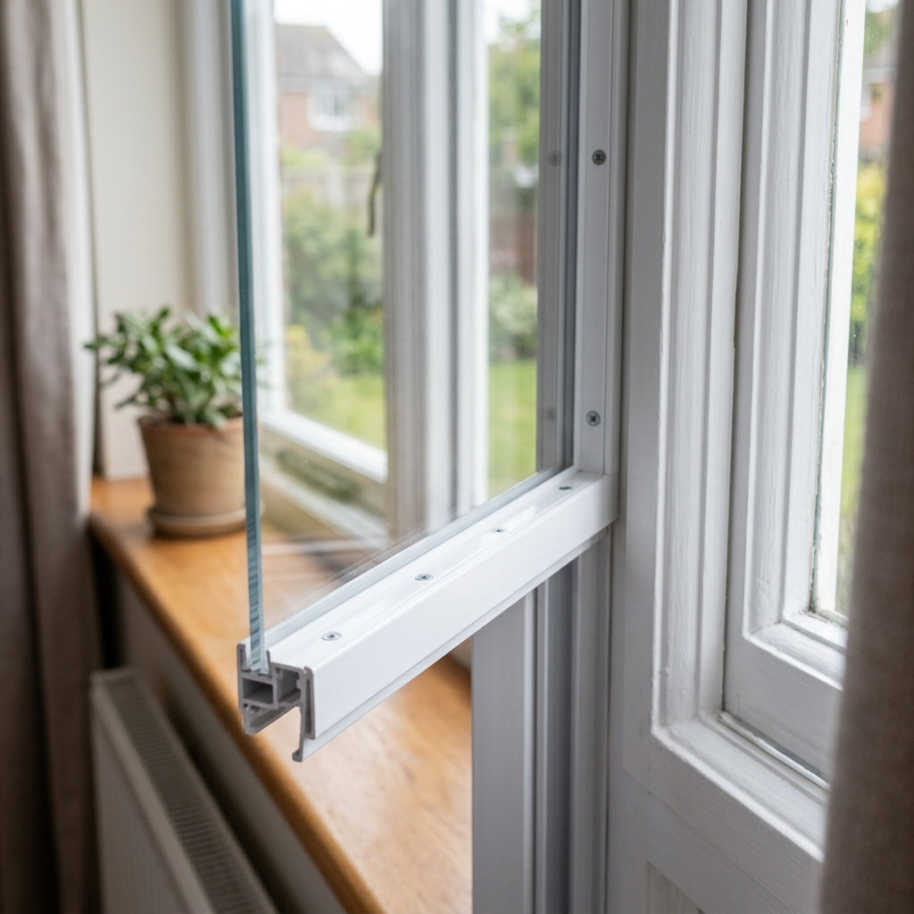 Rigid PVC Channel White - 10 x 1.22m Lengths