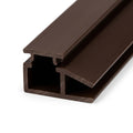 2.44m Nut Brown Rigid PVC Channel - 10 x 2.44m Lengths