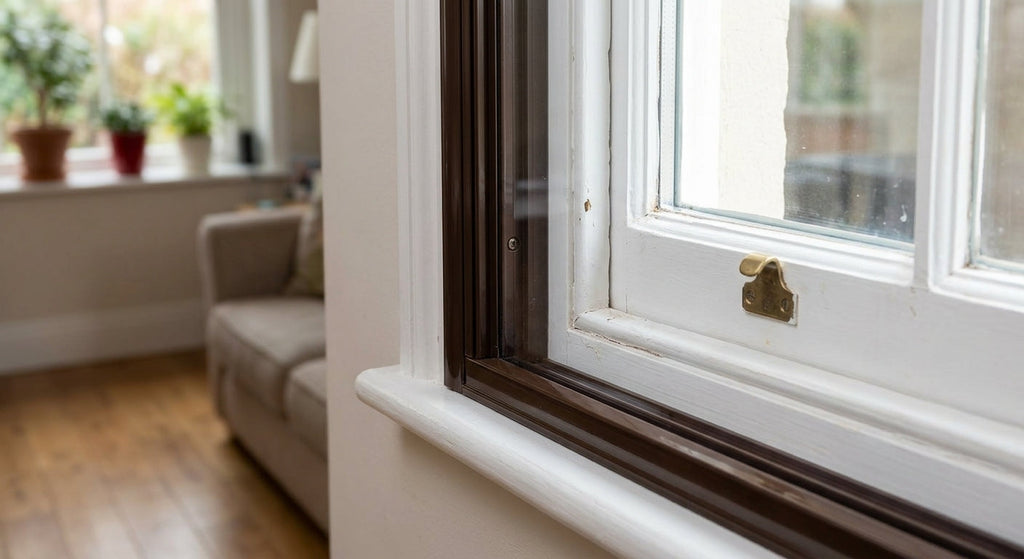 2.44m Nut Brown Rigid PVC Channel - 10 x 2.44m Lengths
