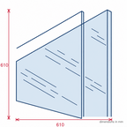 2mm Styrene Sheet 915 x 610mm Clear - Pack of 6