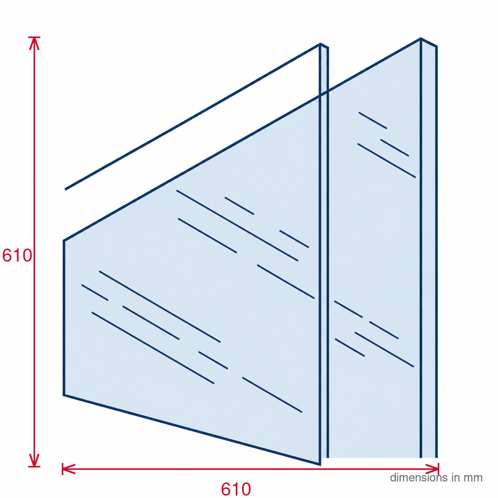 2mm Styrene Sheet 915 x 610mm Clear - Pack of 6
