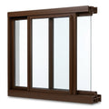 Nut Brown Sliding Secondary Glazing Kit - 3 x 2m Lengths