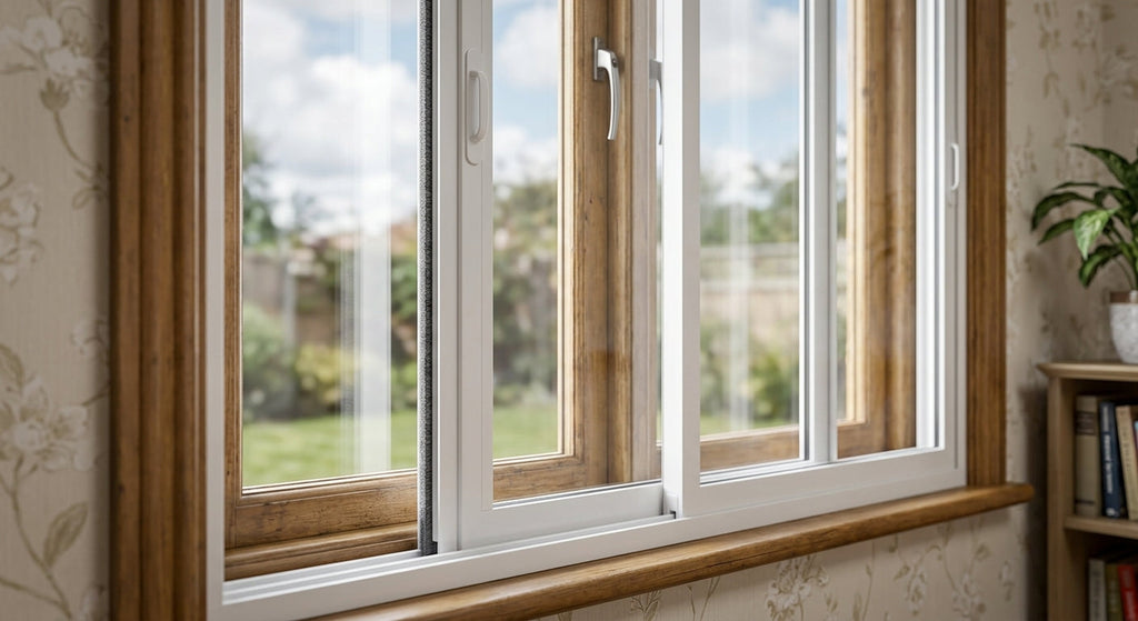 White Sliding Glazing Kit 2m - 3 x 2m Lengths