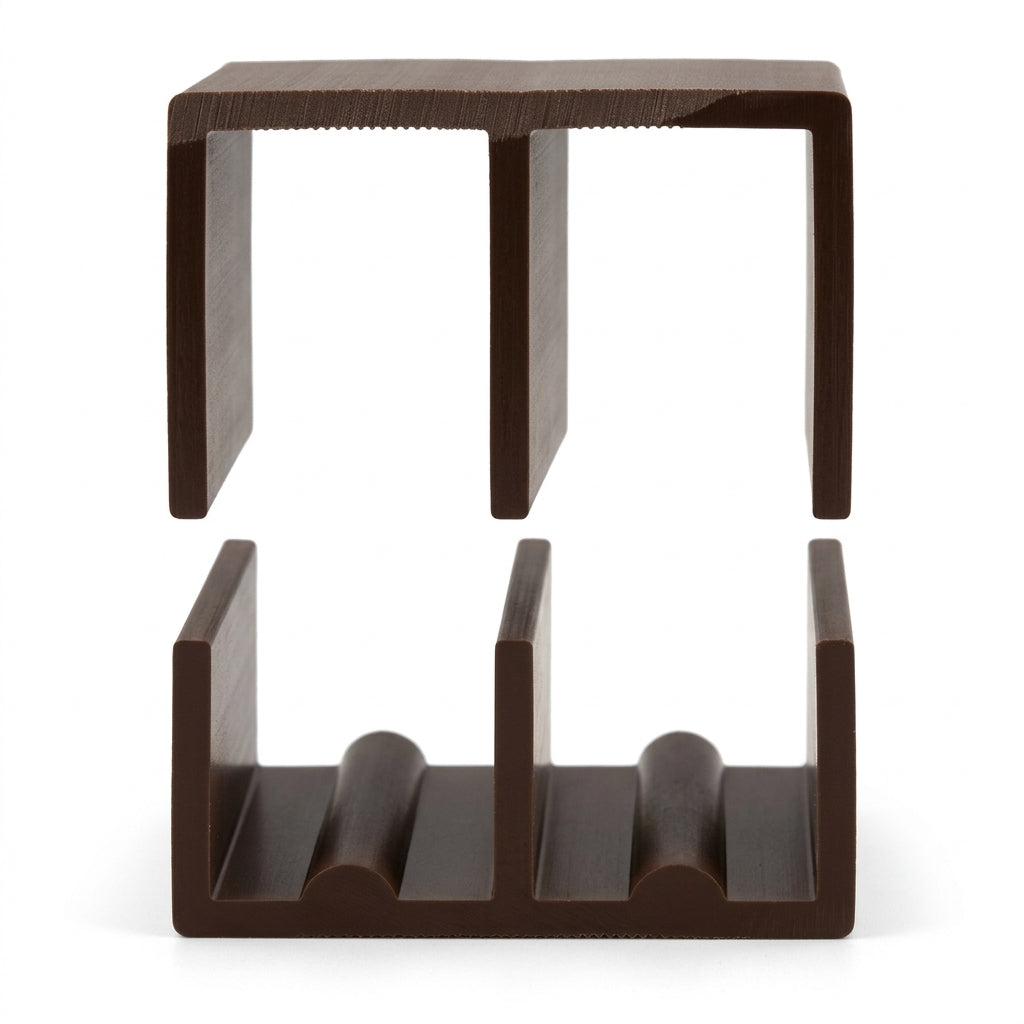 3m Double Track Nut Brown - 3 x 3m Lengths
