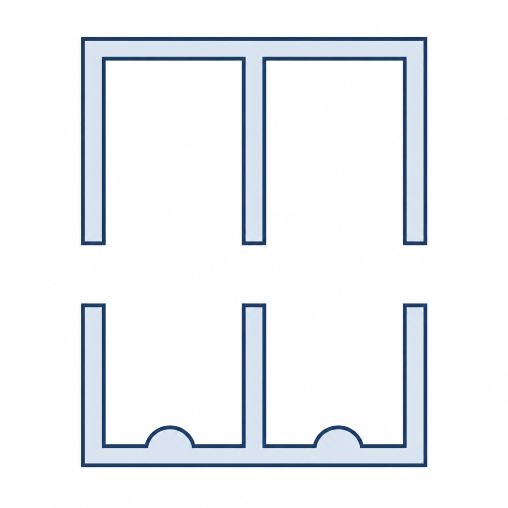 White Extension Pairs - 3 x 3m Lengths