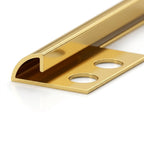 Tile Trim 10mm Matt Gold - Pack of 5, 2.44m Each