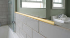 Tile Trim 10mm Matt Gold - Pack of 5, 2.44m Each