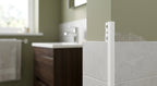 White 6mm Plastic Tile Edge Trim - 100 x 2.44m Lengths