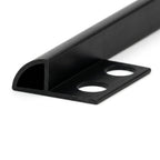 Black PVC Tile Edge Trim - 6mm x 25 x 2.44m Lengths