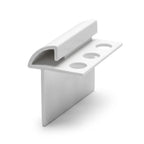 White PVC Tile Edge Trim - 8mm x 100 x 2.44m Lengths