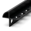 Black PVC Tile Trim Profile - 8mm x 25 x 2.44m Lengths