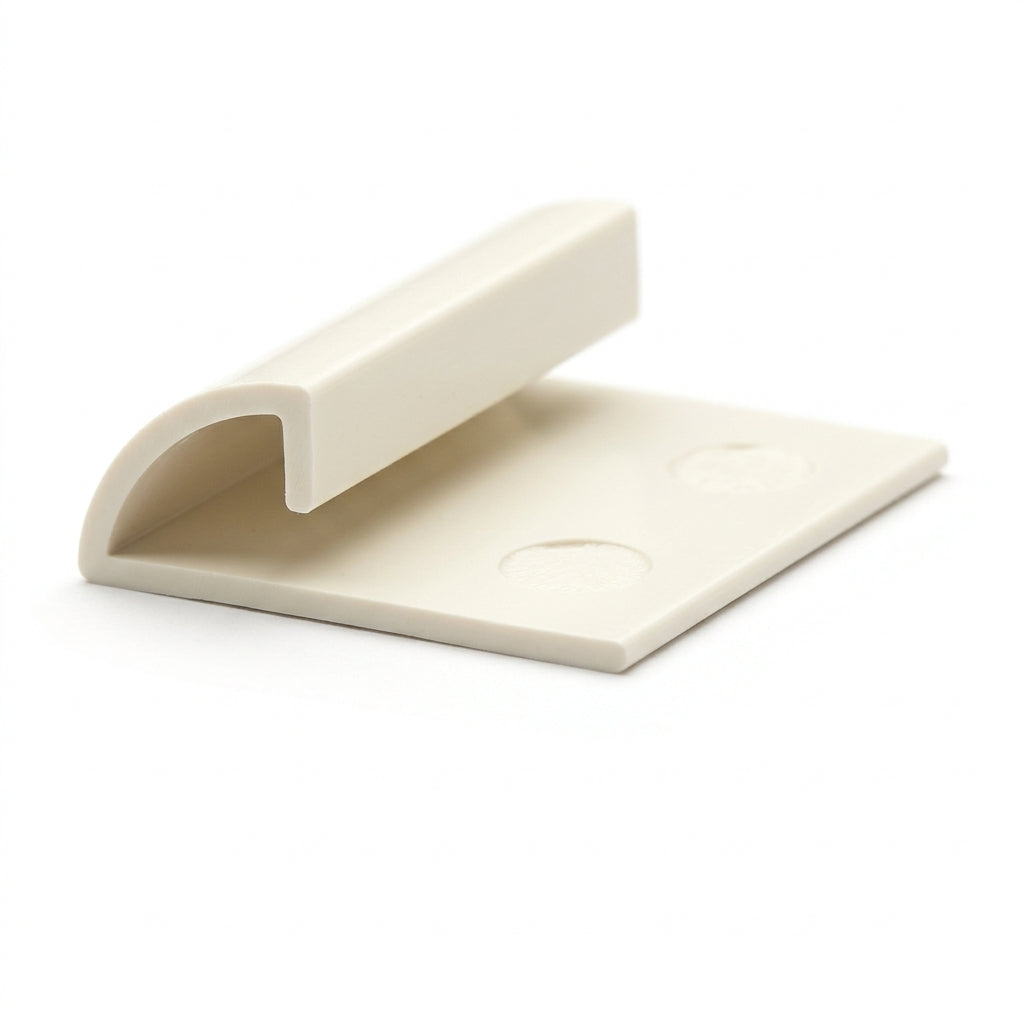 8mm Plastic Tile Edge Soft Cream - 25 x 2.44m Lengths