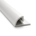 10mm Plastic Tile Edge Ivory - 25 x 2.44m Lengths
